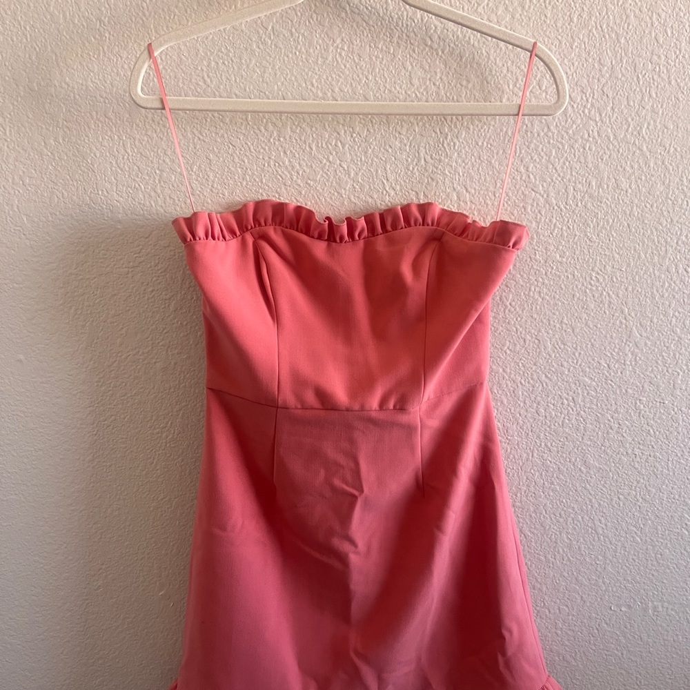 French Connection Coral Strapless Dress